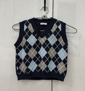 Argyle Knit Vest