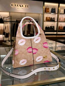 LATEST COACH LANA BIG SIZE* WITH BOX CHERRY PRINT