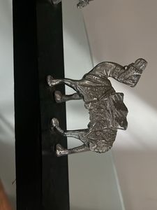 Vintage Metal Camel Caravan Figurine