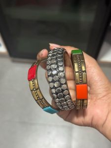 Boho Chic Multicolor Bangles Set