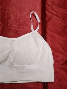 Comfortable White Sports Bra
