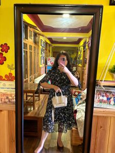 Floral Print Midi Dress