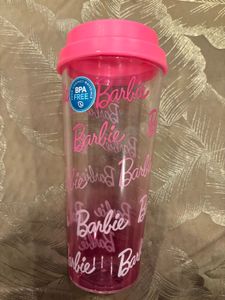 Barbie Pink Travel Tumbler with Lid