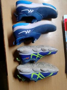 Kids Blue Slip-On Sneakers