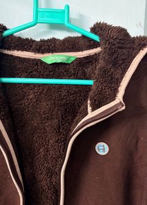 Brown Benetton Fleece Jacket