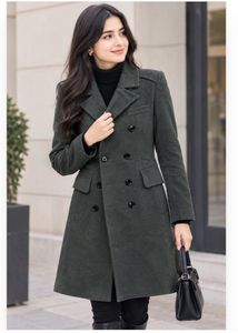 Chic Double-Breasted Women's Coat