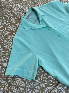 Mint Green Button-Up shirt