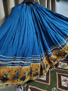 Blue &amp; Yellow Lehenga Choli Navratri outfi
