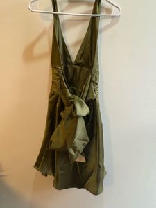Satin tie back ZARA dress (New with tags)