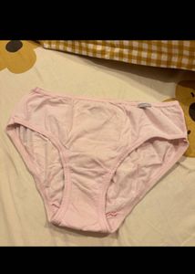 Pink Briefs with Bow Print