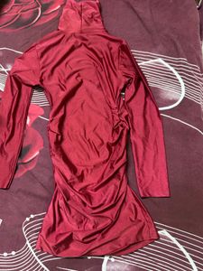 Chic Red Bodycon Mini Dress