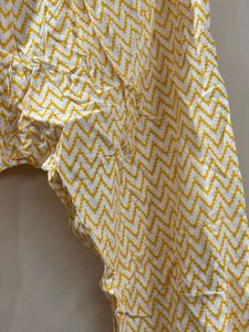 Stylish Yellow Zigzag Print Palazzos