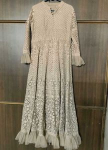 🌺Beige Embroidered Gown