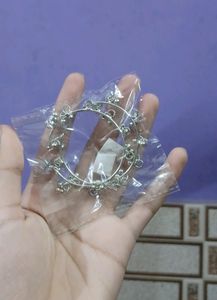Hina Khan Inspired Silver Hoops