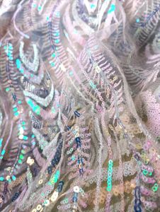 Sparkling Sequin Embellished Fabric