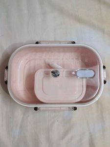 Pink Lunch Box with Cutlery