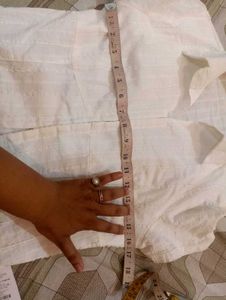 White Hook Button Placket Blouse