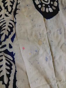 Blue &amp; White Batik Print Nightgown