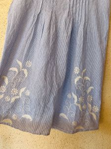 Light Blue Floral Mini Dress