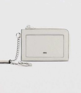 MANGO textured card holder with Chain