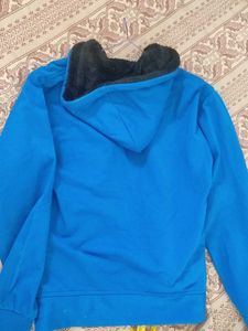 Blue Hooded Jacket