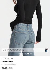 Black Long Sleeve Top