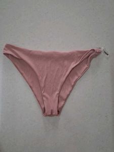XS Shein Ribbed Pink Bikini Bottom