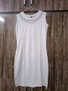 Grey Net one piece dress