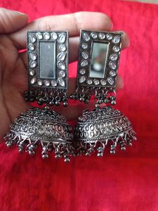 Big Size Oxidised Earrings