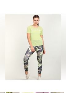 Nike Women Printed Round Neck Light Green T Shirt