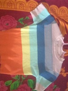 Striped Knit Crop Top