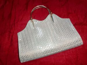 Sparkling Silver Evening Clutch