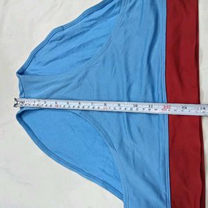 ❤️‍🔥 Comfortable Blue Briefs with Red Trim