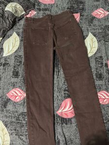 Brown Straight Leg Pants