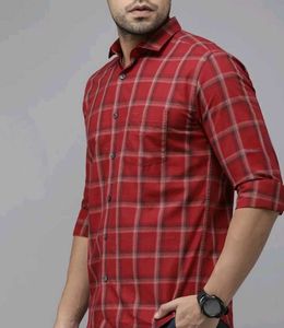 Red Plaid Long Sleeve Shirt