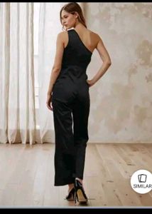 Chic Black One-Shoulder Jumpsuit