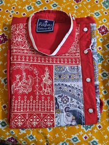 Stylish Red Ethnic Kurta
