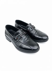 Leather Black Loafers need to glue up