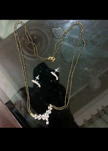 AD Stone Necklace &amp; Mangalsutra