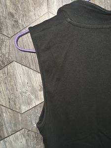 Sleek Black Sleeveless Mini Dress