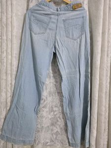Orginial Lee Cooper Ripped Wide Leg Jea