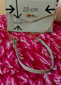 Stylish Light Green Croc Embossed Handbag