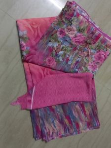 Soft Georgette Chiffon Daily Wear Saree With Blous