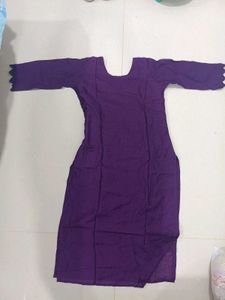Embroidered Purple Silk Kurti for 249 only