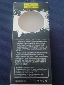 Unused Vingajoy Bass Master Earphones