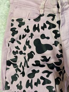 Kassually Pink Animal Print Shorts brand new