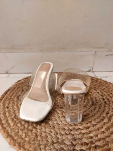 Stylish Transparent Block Heels