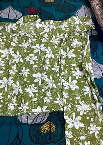 Green Floral Print Co-ord Set