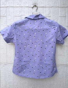 New with tag Korean Pintrest Purple Shirt