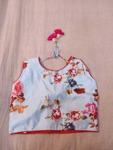 Floral Print lengha and choli